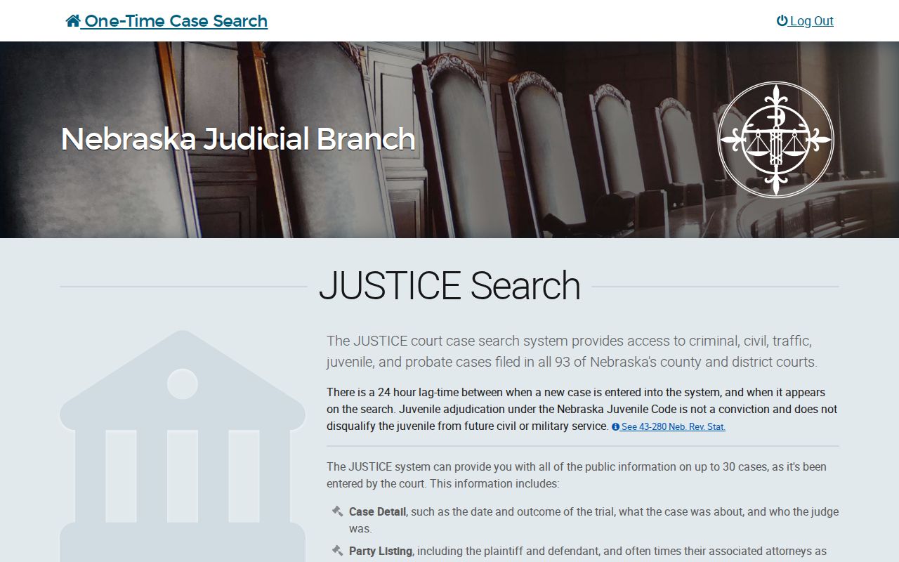 Perkins County warrant lookup official JUSTICE entry