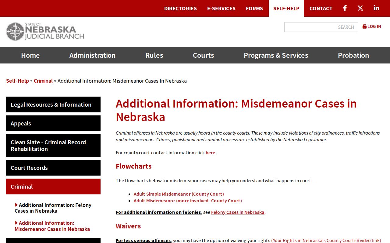 Perkins County traffic warrant official misdemeanor guidance