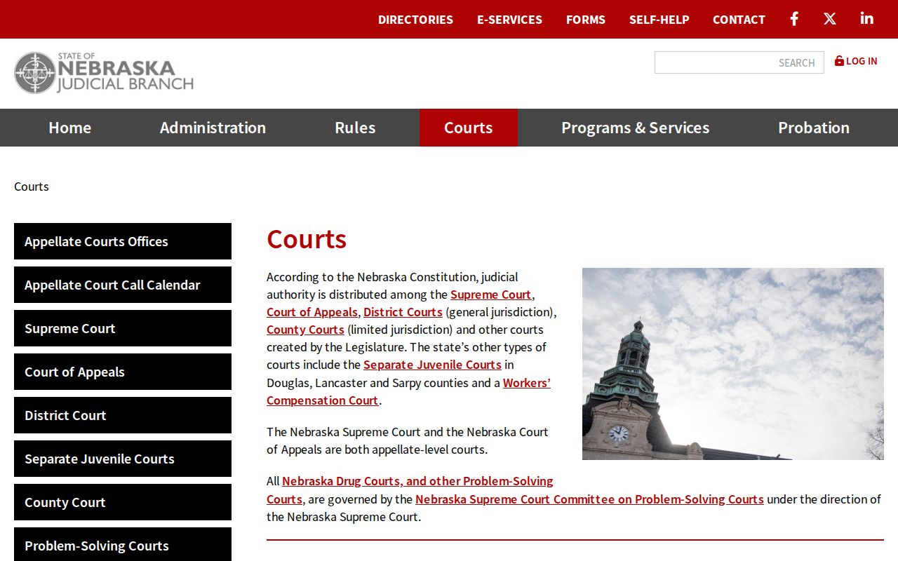 Perkins County most wanted Nebraska court hierarchy